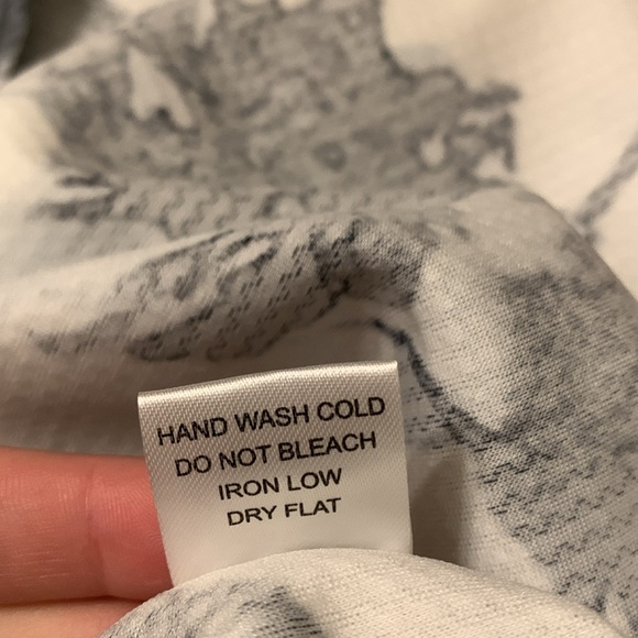 Haute Monde Textured Floral Pleated Elastic Waist A-Line Midi Skirt Medium - Picture 4 of 4